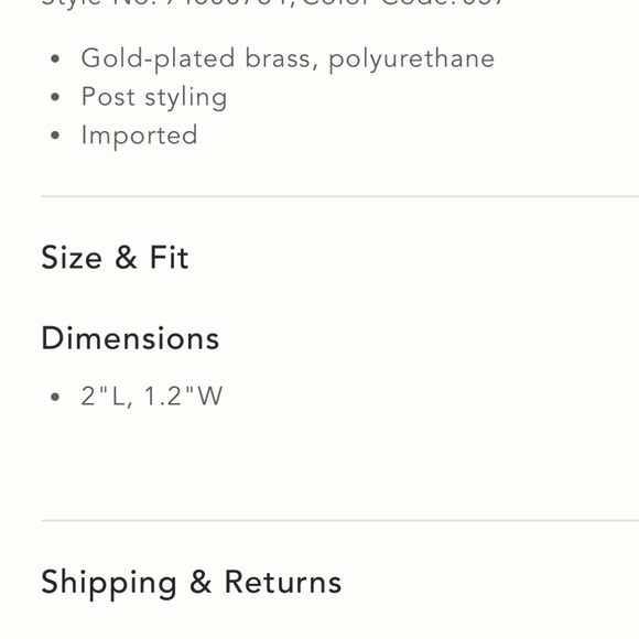 Anthropologie Ruched Leather Sculptual Leather metal drop earrings - Picture 4 of 4